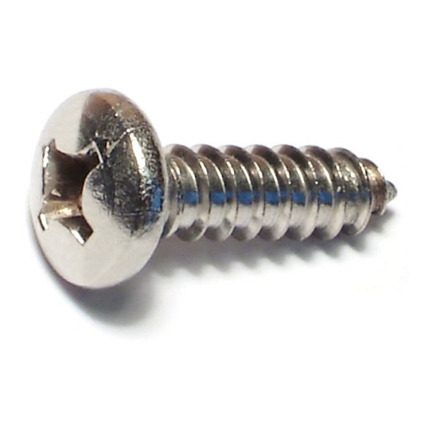 Midwest Fastener Sheet Metal Screw, #12 x 3/4 in, 18-8 Stainless Steel Pan Head Phillips Drive, 50 PK 53562